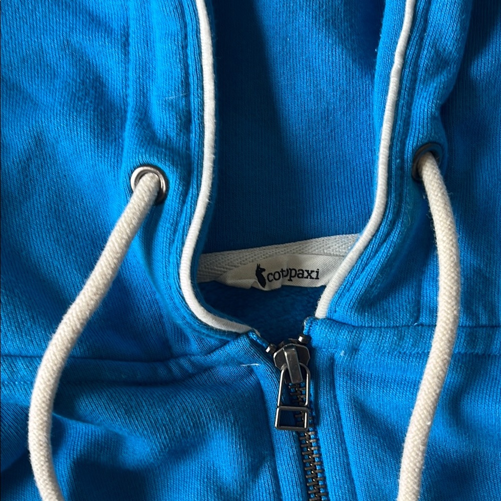 Cotopaxi Blue Zip-Up Hoodie - Picture 2 of 4
